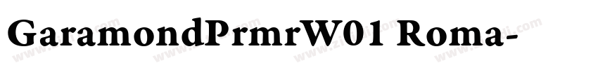 GaramondPrmrW01 Roma字体转换